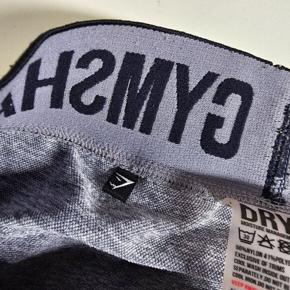 Gymshark Seamless Flex Gray High-Waisted Leggings Moisture Management‎ Womens S - Picture 6 of 10